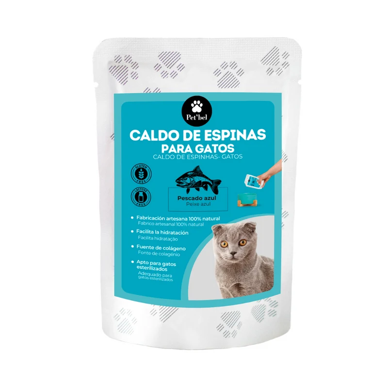 CALDO DE ESPINAS DE PESCADO GATOS PET'BEL 20X100 ML