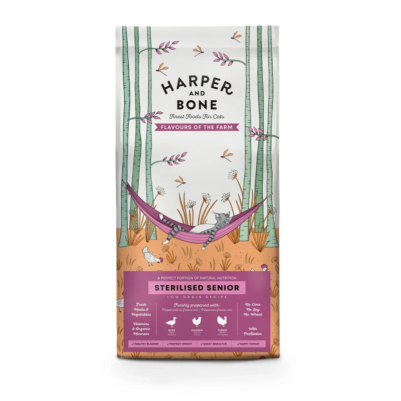 HARPER AND BONE GATO ESTERILIZADO SENIOR FLAVOURS OF THE FARM 5 KG