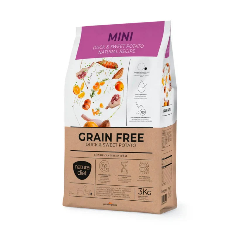 NATURA DIET GRAIN FREE PATO Y PATATA MINI 3 KG