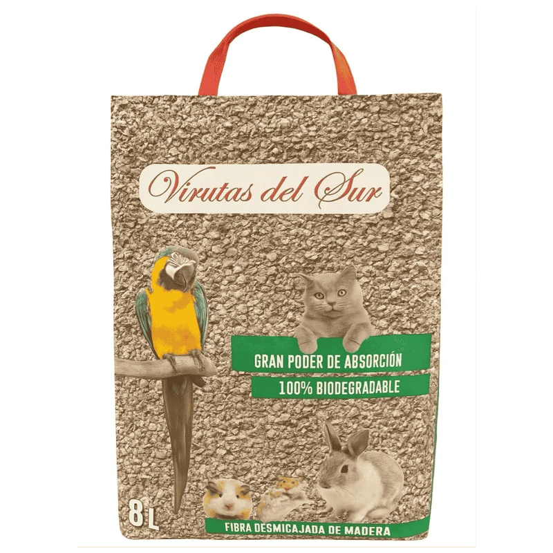 Virutas del Sur Pellets Madera Desmigajado 8L