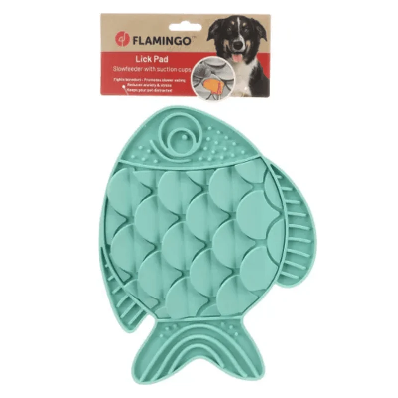 Flamingo Lick Pad Slow para Perros | Comedero Antivoracidad