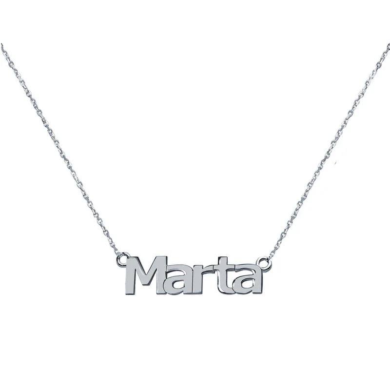 Collar de Oro 18K para Mujer con Nombre Grabado