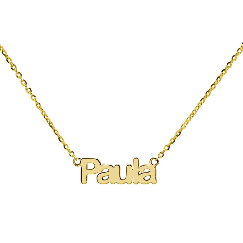 Colgante de Oro 9K con Nombre Grabado