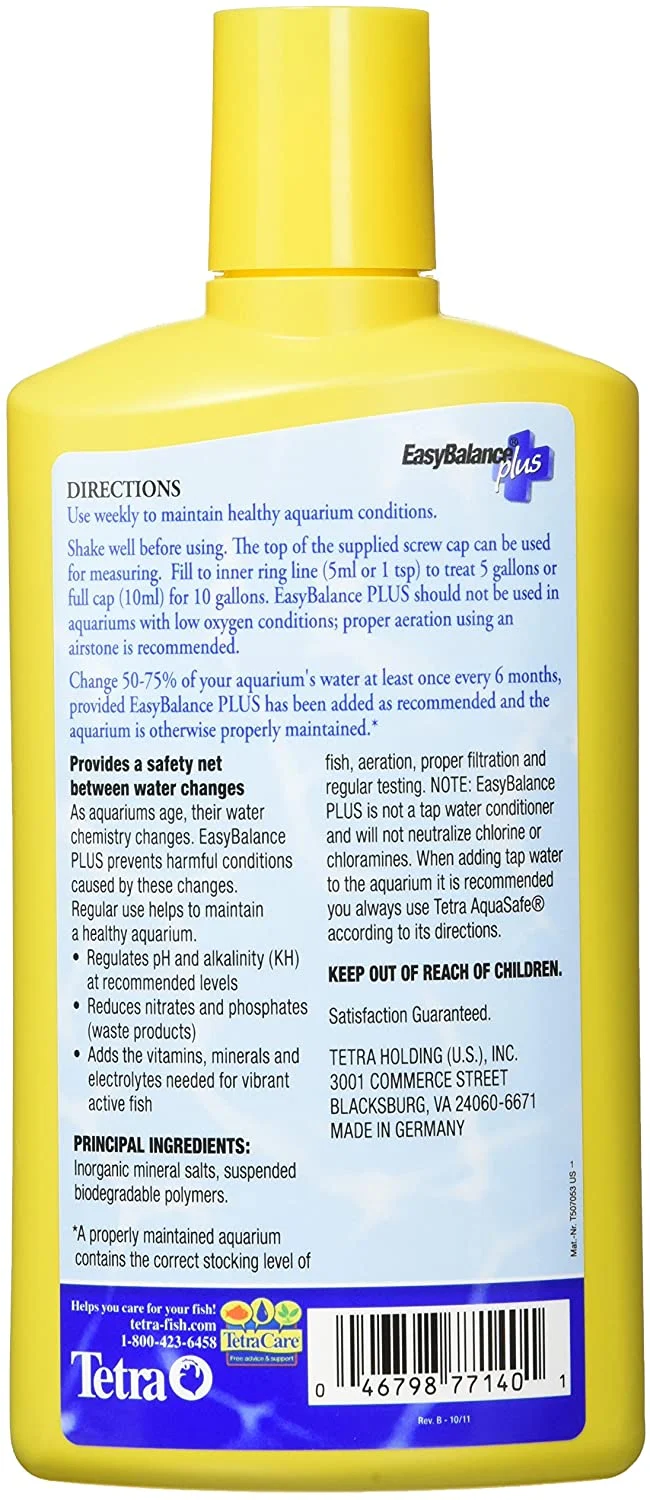 Tetra Easybalance más acondicionador de agua.