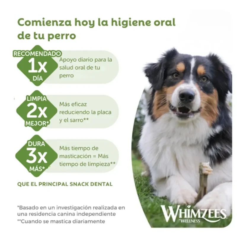 Whimzees Toothbrush Cepillo de Dientes Snack Dental para Perros