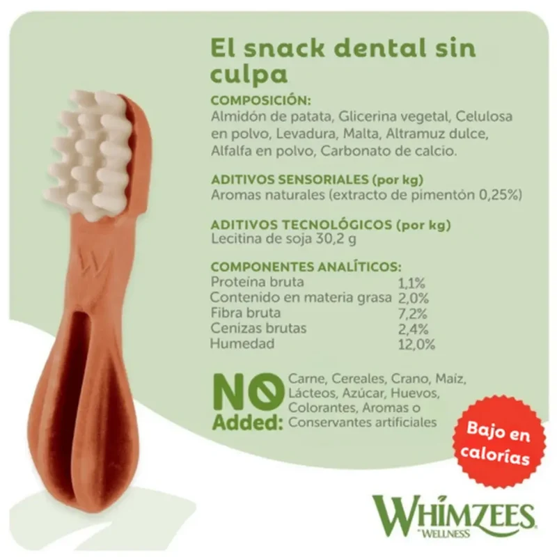 Whimzees Toothbrush Cepillo de Dientes Snack Dental para Perros