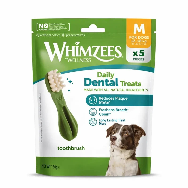 Whimzees Toothbrush Cepillo de Dientes Snack Dental para Perros