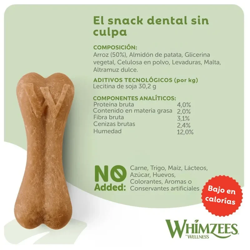 Whimzees Ricebone Snack Dental para Perros