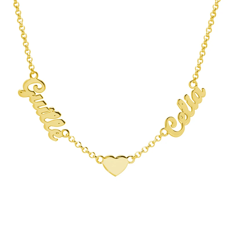 Collar Corazón de Plata 925 con Nombre Grabado