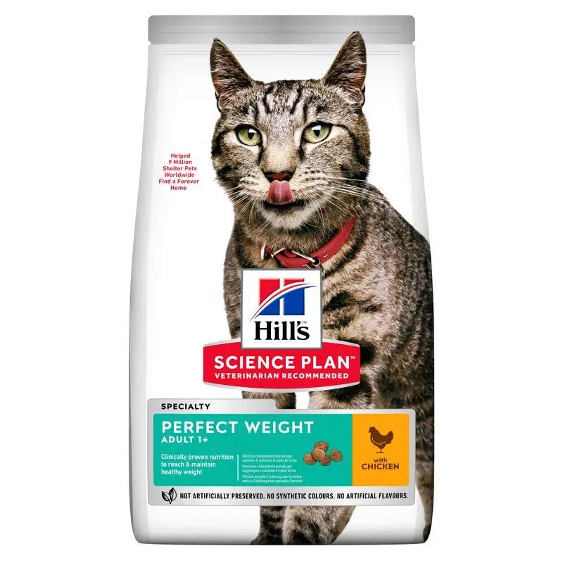 Hill'S Science Plan Adult Perfect Weight Pollo 2,5 kg Alimento para Gatos