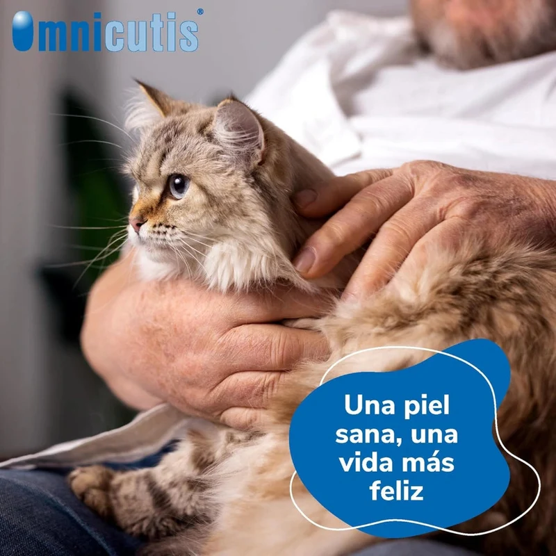 Omnicutis Líquido 200 ml Suplemento con Vitaminas, Zinc, Omega 3 y MSM para Perros y Gatos