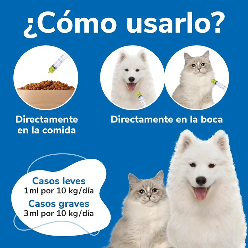 Omnicutis Líquido 200 ml Suplemento con Vitaminas, Zinc, Omega 3 y MSM para Perros y Gatos