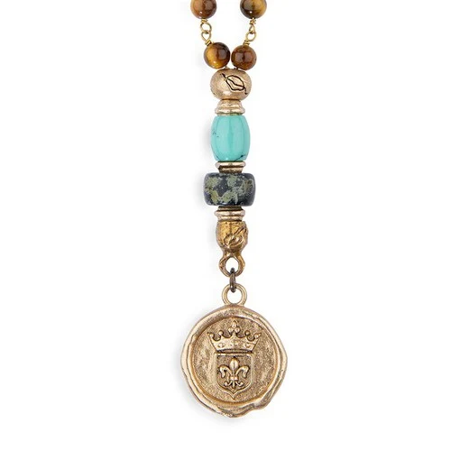 Collar Rosario PLATADEPALO Arun MN012X