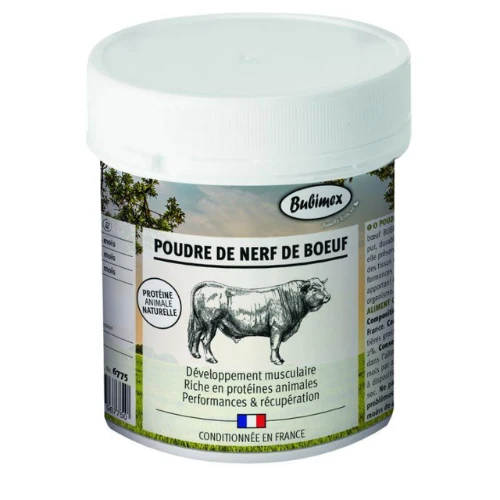 COMPLEMENTO ALIMENTICIO NERVIOS DE BUEY EN POLVO BUBIMEX 60 G PARA PERROS Y GATOS