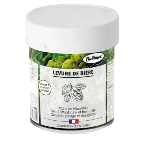 COMPLEMENTO ALIMENTICIO LEVADURA DE CERVEZA EN POLVO BUBIMEX 400 G PARA PERROS Y GATOS