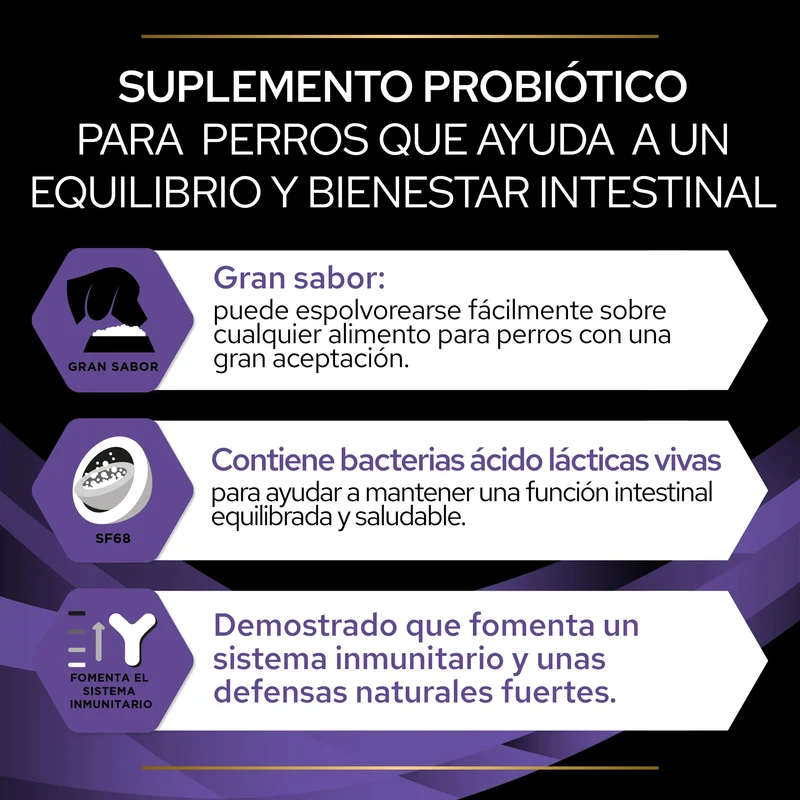 Fortiflora Pro Plan 30 sobres Suplemento Probiótico en Polvo para Perros