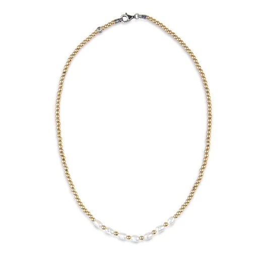 Collar PLATADEPALO Elaxi de Perlas WN196X