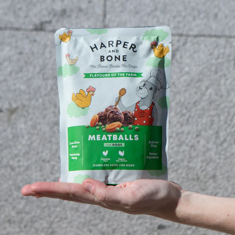 ALBONDIGAS PARA PERROS HARPER AND BONE FLAVOURS OF THE FARM 12 X 300 G