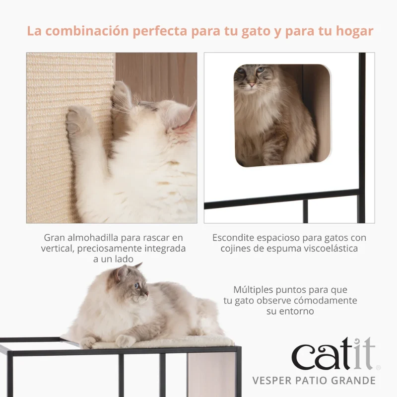 MUEBLE RASCADOR GATOS CATIT VESPER PATIO