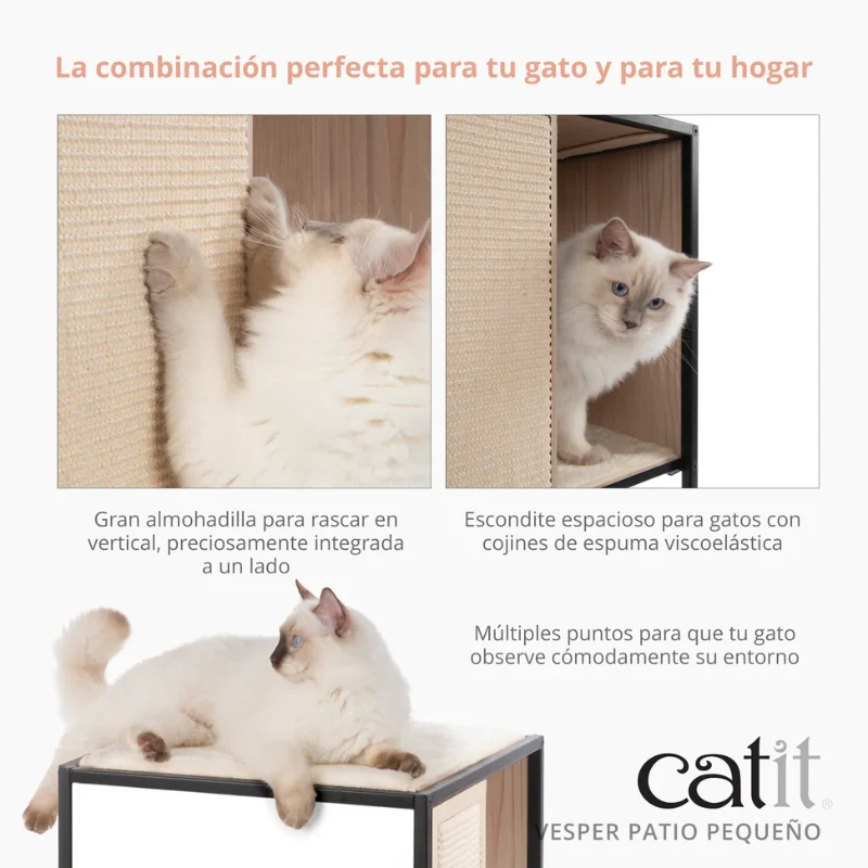 MUEBLE RASCADOR GATOS CATIT VESPER PATIO
