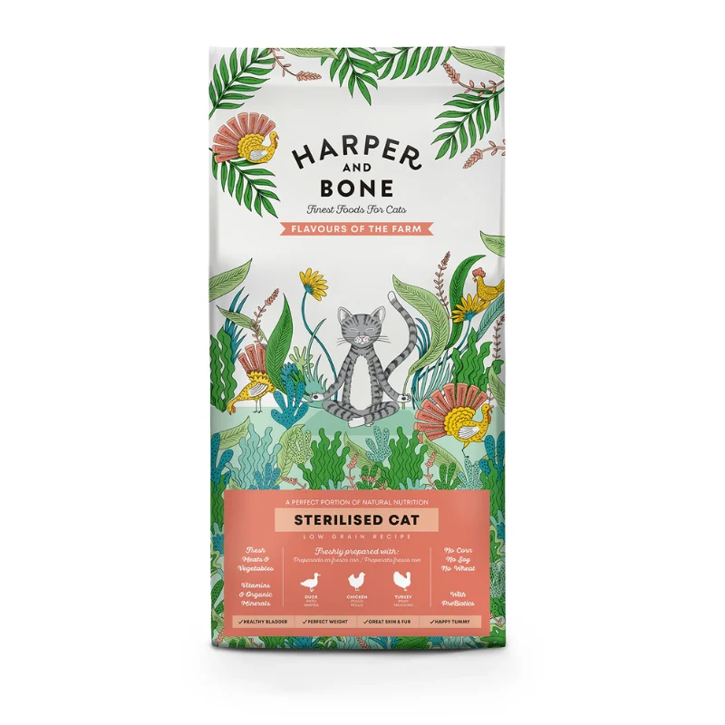 HARPER AND BONE GATO ADULTO ESTERILIZADO FLAVOURS OF THE FARM 5KG