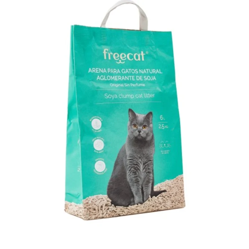 ARENA GATOS AGLOMERANTE NATURAL DE SOJA ORIGINAL SIN PERFUME FREECAT