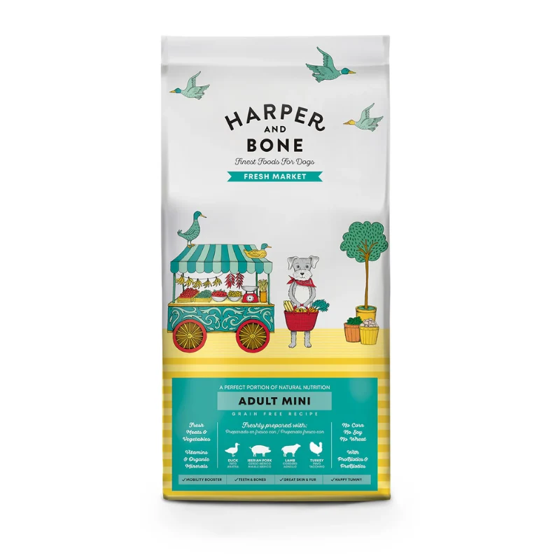 HARPER AND BONE PERROS ADULTOS MINI FRESH MARKET GRAIN FREE 10 KG