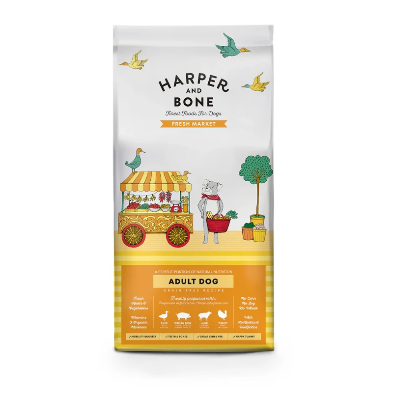 HARPER AND BONE PERROS ADULTOS FRESH MARKET GRAIN FREE 12 KG