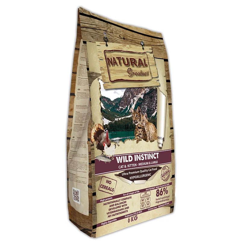 NATURAL GREATNESS WILD INSTINCT MEDIUM LARGE GATOS 2 KG
