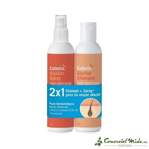 VETNOVA Cutania GlycOat para la Higiene de Perros, Gatos y Caballos