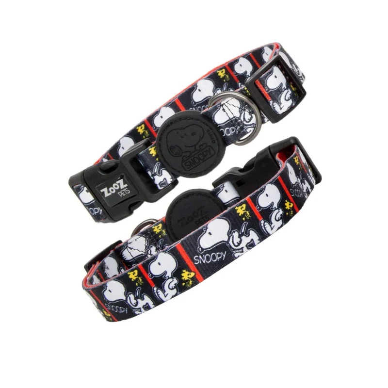 Collar F Snoopy Negro L