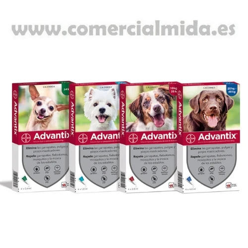 Advantix Pipetas Antiparasitarias para Perros (4x)