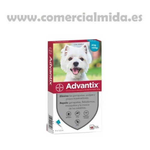Advantix Pipetas Antiparasitarias para Perros (4x)