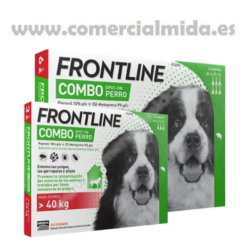 FRONTLINE COMBO, Pipetas Antiparasitarias Para Perros Gigantes (>40 kg)