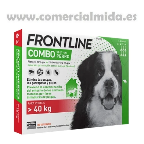 FRONTLINE COMBO, Pipetas Antiparasitarias Para Perros Gigantes (>40 kg)