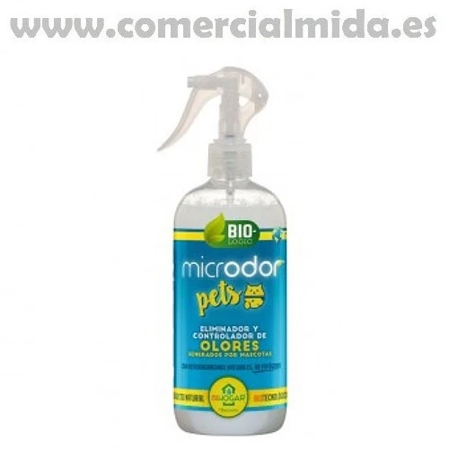 Eliminador y controlador de olores MICRODOR PETS para mascotas, casetas, jaulas...