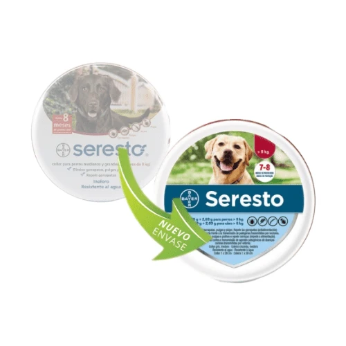 Collar SERESTO BAYER para perros anti pulgas, garrapatas y piojos
