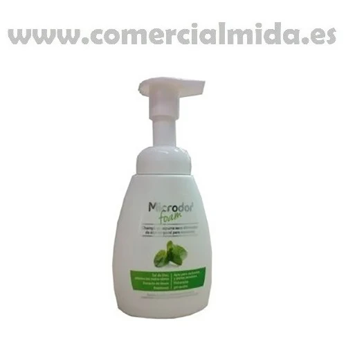 Champú MICRODOR FOAM espuma seca eliminador de olor corporal