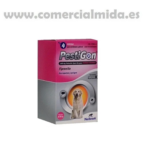 Pipetas PESTIGON perros 20-40Kg anti pulgas y garrapatas