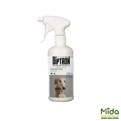 DIPTRON Spray Antiparasitario para Perros Anti Pulgas y Piojos 500 ml
