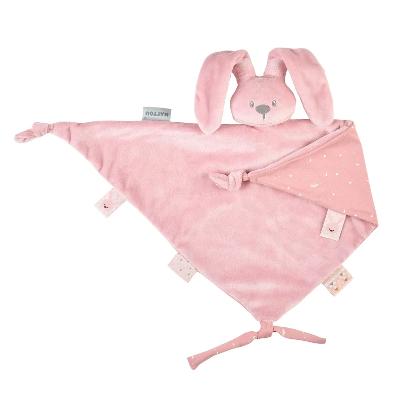 Nattou Maxi Doudou Brilha no Escuro Rosa Velho