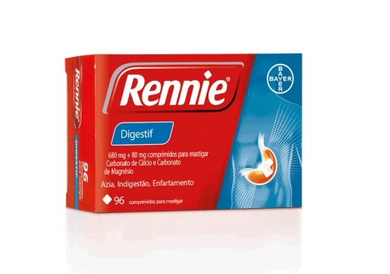 Rennie Digestif Antiácido 96 Comprimidos Mastigáveis