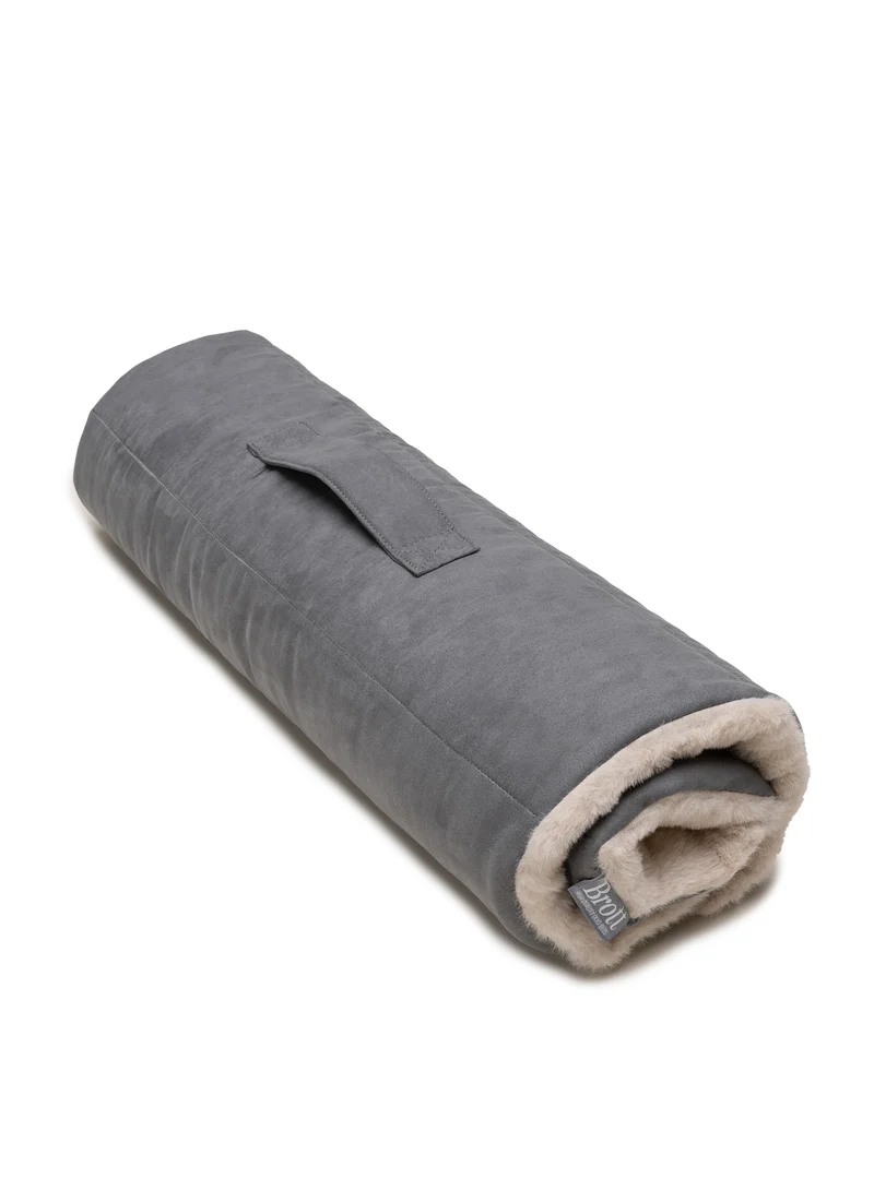 ROLL BED - FURRY SOFT BEIGE