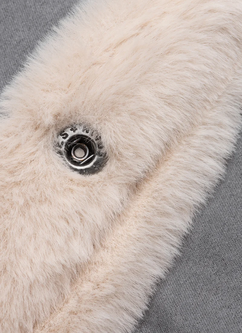 ROLL BED - FURRY SOFT BEIGE