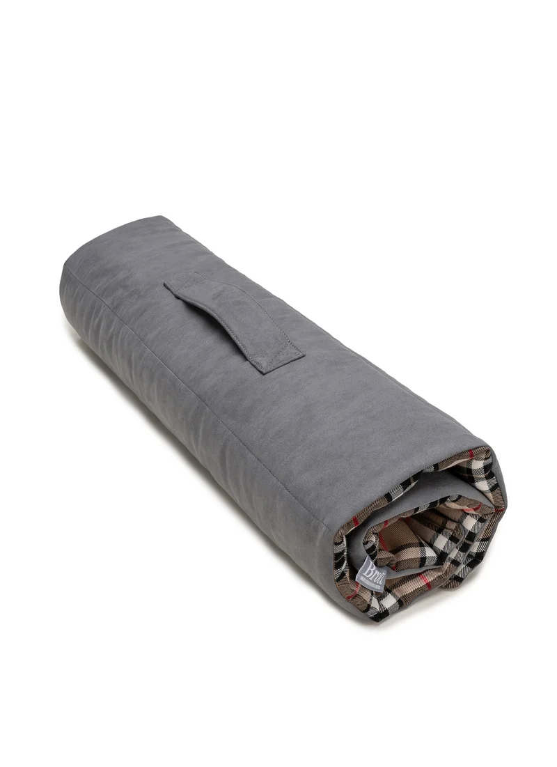 SAND TARTAN ROLL BED