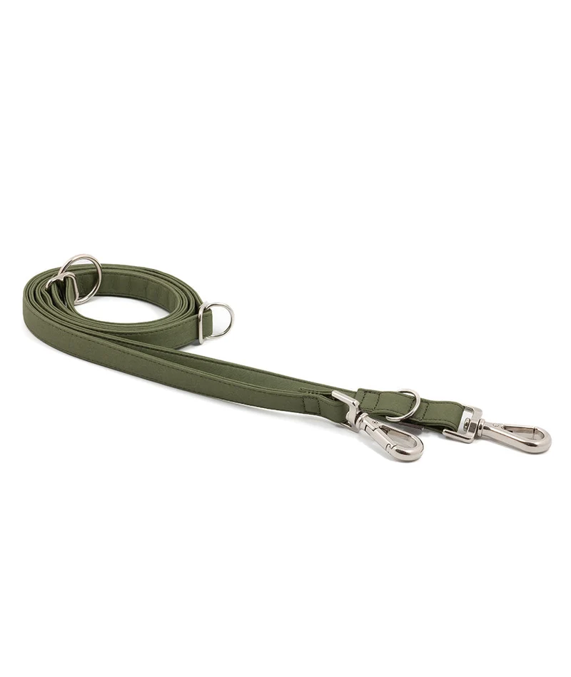 Correa perro Essence Green Musk silver