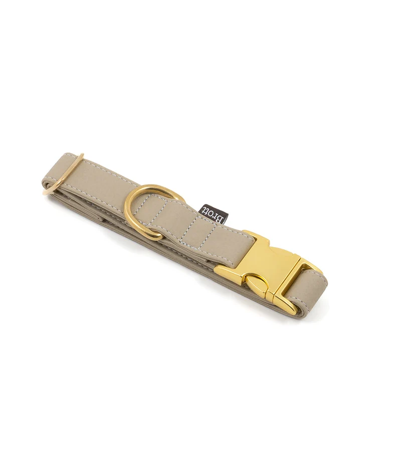Collar perro Essence Taupe gold