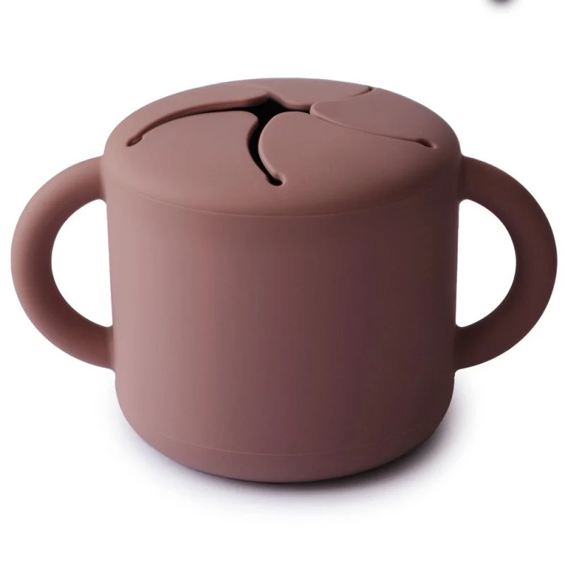 Mushie Copo Silicone para Snacks - Woodchuck