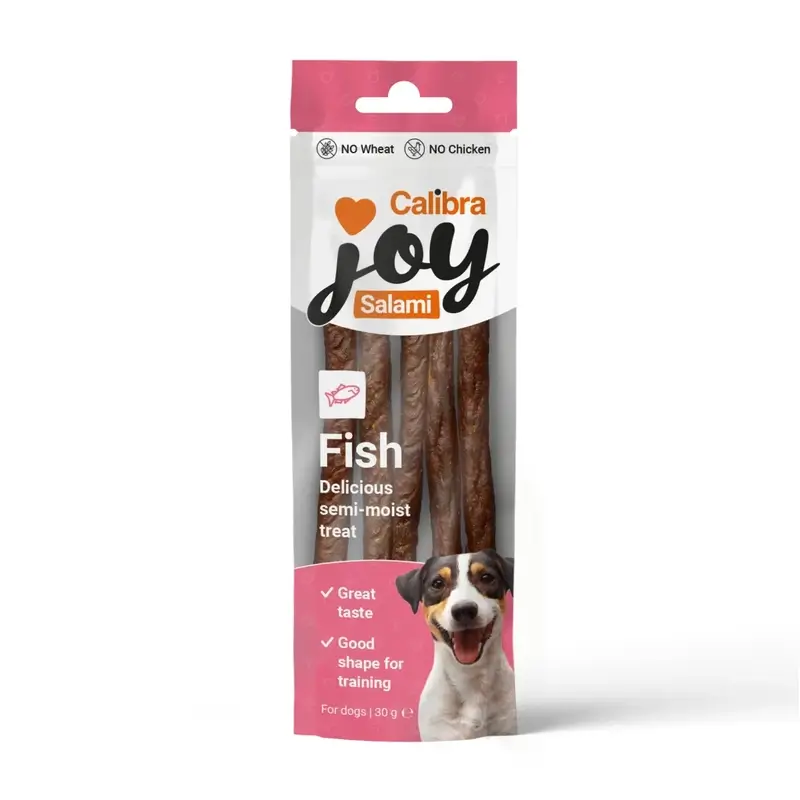 Calibra Joy Dog Salami Fish, 20 units x 30 grams