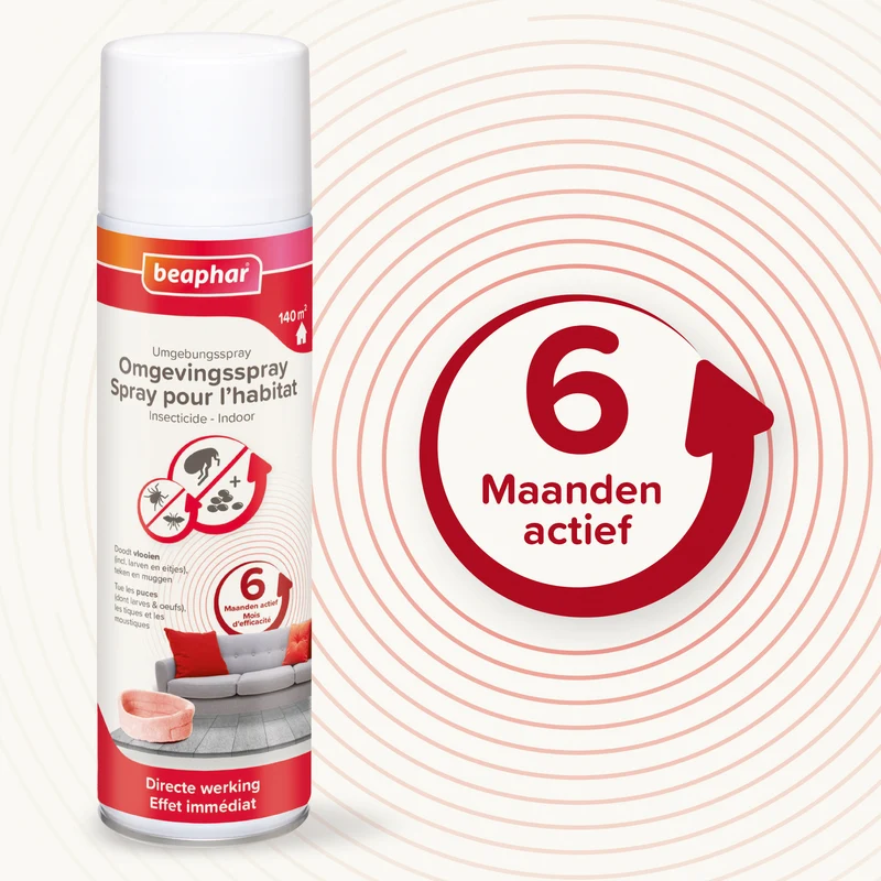 Spray ambiental Beaphar 500 ml antipulgas